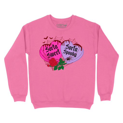 Sorta Sweet Sorta Spooky Unisex Pullover Crewneck