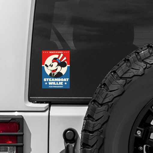 Presidential Boats N Hoes Sticker - Image 2