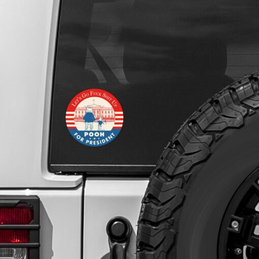 Presidential Let's Go F*ck Sh*t Up Sticker - Image 2