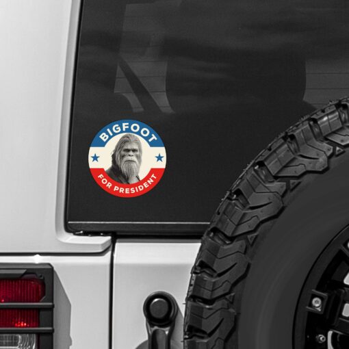 Bigfoot For President Sticker - Image 2