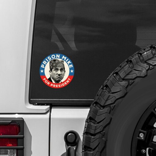 Prison Mike For President Sticker - Image 2