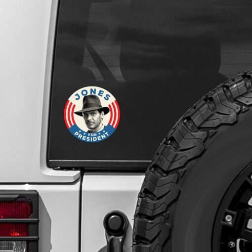 Jones For President Sticker - Image 2