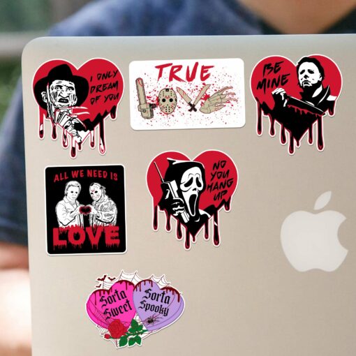 Horror Valentine's Sticker Sheet - Image 2