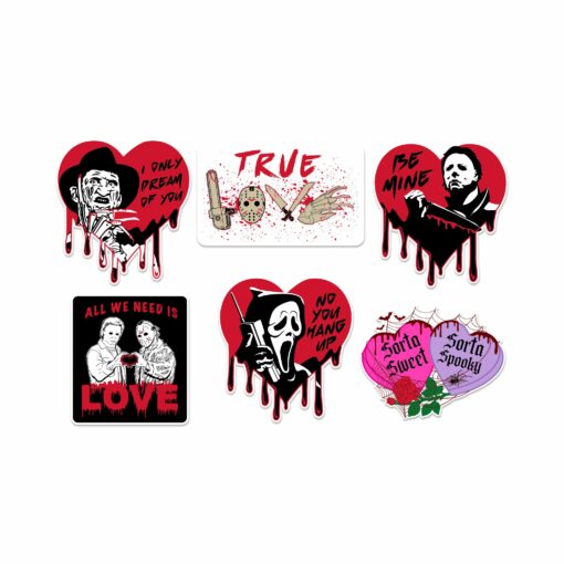 Horror Valentine's Sticker Sheet